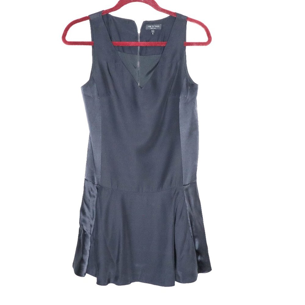 Rag + Bone | Silk Paneled Pocket Dress 0